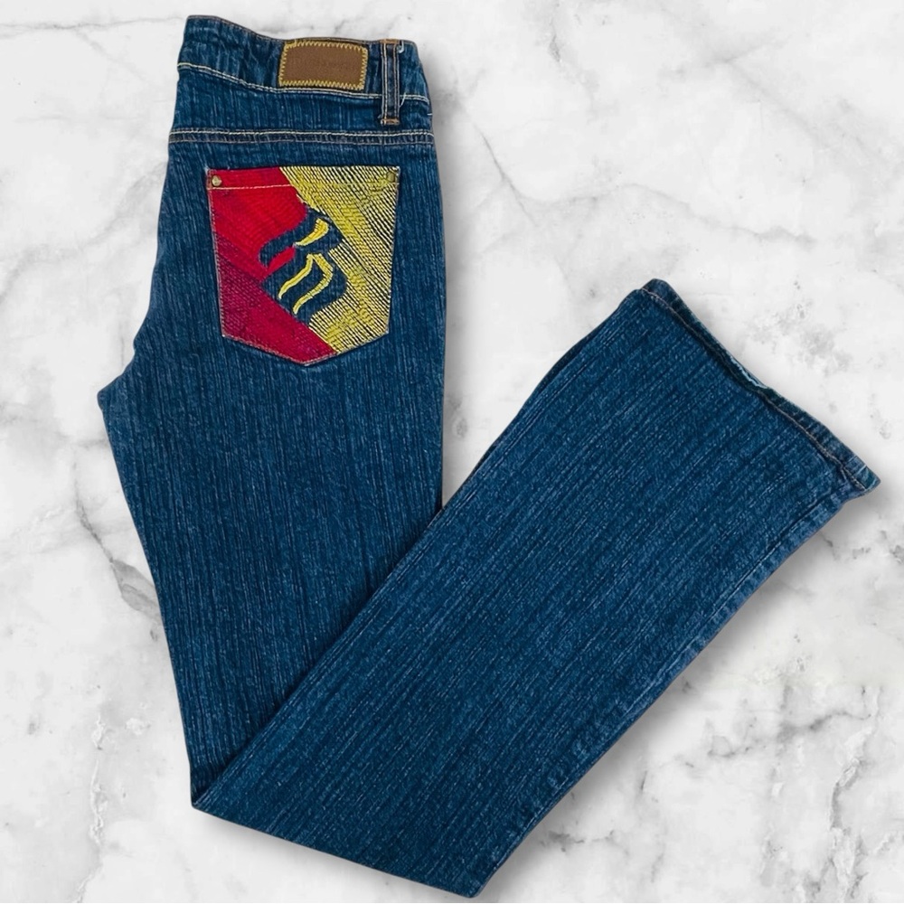 Y2k Vtg ROCAWEAR  Women’s Jeans Sz 9 Bootcut‎ Low Rise